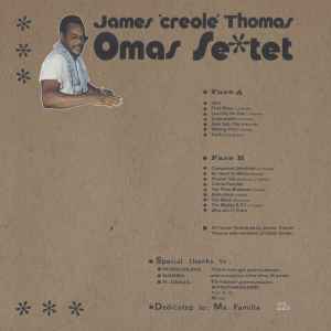 Image of Back Cover of LP - EX/EX - JAMES 'CREOLE' THOMAS, Omas Sextet (22a; 22a 021, UK 2018, Picture Sleeve), Sleeve in shrinkwrap (opened). opened in store.,  - 1746170S