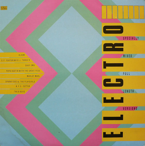 Image of Front Cover of 4624217E: LP - VARIOUS ARTISTS, Street Sounds Crucial Electro 8 (Street Sounds; ELCST 8, UK 1985, Picture sleeve) Plenty of hairlines but plays ok.  VG/G+