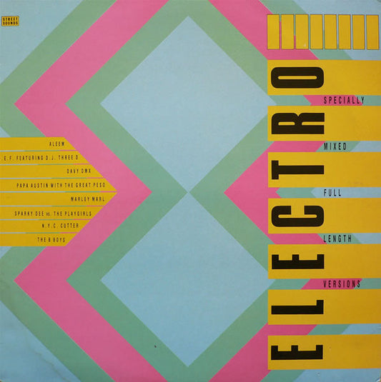 Image of Front Cover of 4624217E: LP - VARIOUS ARTISTS, Street Sounds Crucial Electro 8 (Street Sounds; ELCST 8, UK 1985, Picture sleeve) Plenty of hairlines but plays ok.  VG/G+