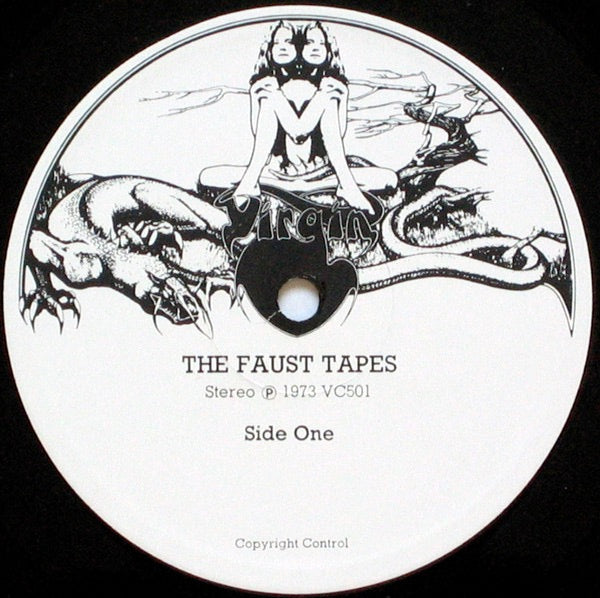 Image of Label Cover of LP - VG+/VG+ - FAUST, The Faust Tapes (Virgin B&W Drawing; VC501, UK 1973, Pinched Spine), ,  - 2926209E