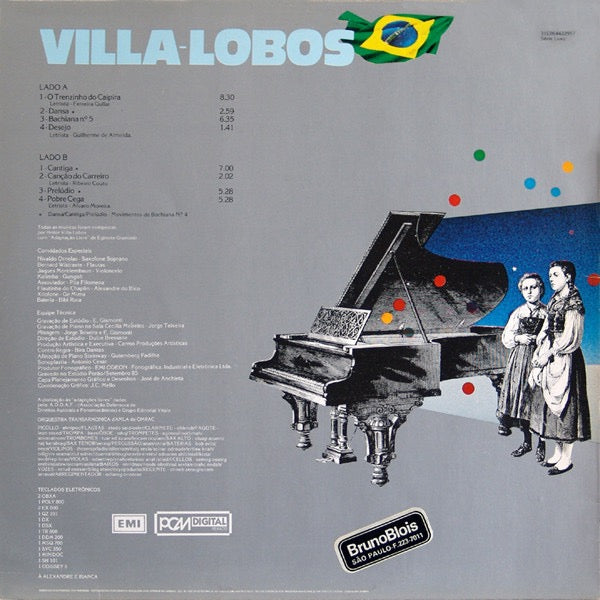 Image of Back Cover of LP - VG+/VG - EGBERTO GISMONTI, Trem Caipira (EMI; 31C 064 422957, Brazil 1985, Inner), ,  - 2516497C