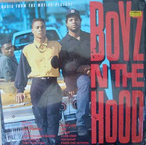 Image of Front Cover of 5144251S: LP - VARIOUS, Boyz In The Hood - OST (Qwest; 7599-26643-1, Germany 1991, Picture Sleeve) Edge Wear  VG/G+