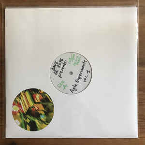 Image of Front Cover of 4444283S: LP - DAVE DE ROSE, Agile Experiments Vol. 1 (Dave De Rose; none, UK 2018, Stickered Plain Sleeve, Print, Numbered Limited Edition) Number 147/200  VG+/VG+