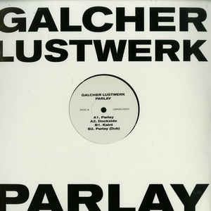 Image of Front Cover of 12" - VG+/VG+ - GALCHER LUSTWERK, Parlay (Lustwerk Music; LWKMUS001, US 2015, Company Sleeve), Strong VG+,  - 2546046S