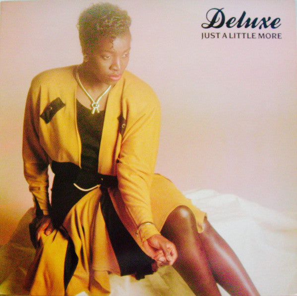 Image of Front Cover of LP - VG/VG - DELUXE, Just A Little More (Unyque Artists; UNQ LP1, UK 1989, Picture Sleeve), Vinyl in strong VG, plays VG+. Sticker on sleeve.,  - 4346327S