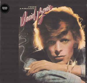 Image of Front Cover of 1814438C: LP - DAVID BOWIE, Young Americans (Parlophone ; DB 74765, Europe 2017 Reissue, Textured Sleeve, Insert, 180 Gram Vinyl)   EX/VG+