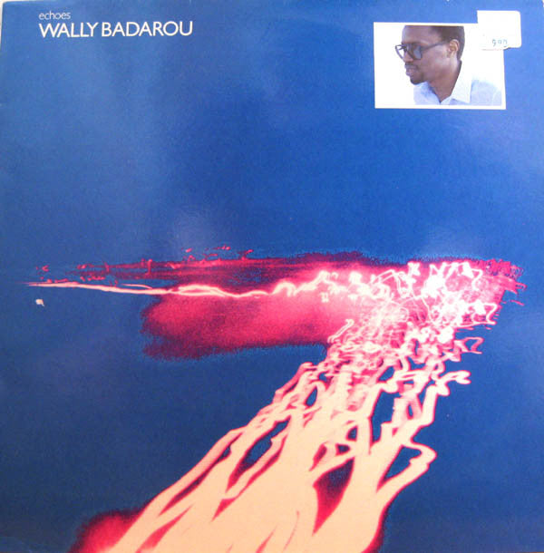 Image of Front Cover of 5014337C: LP - WALLY BADAROU, Echoes (Island Visual Arts; ILPS 9822, UK 1984, Label Variant) Record very fogged. Sleeve edges entirely split; spine split in middle, wear, creasing, tape, a sticker ghost on front, staining  G/G