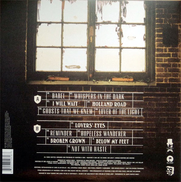Image of Back Cover of LP - EX/VG+ - MUMFORD AND SONS, Babel (Gentlemen Of The Road; VVR712816, Europe 2012, Gatefold, Inner), ,  - 4026035E