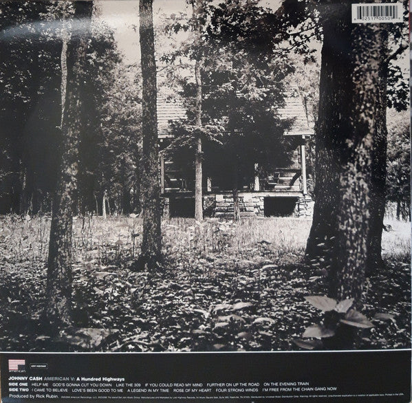 Image of Back Cover of LP - VG/VG - JOHNNY CASH, American V: A Hundred Highways (American Recordings; B0002769-01, US 2006, Inner), Light hairlines, Light sleeve wear. ,  - 2216090C