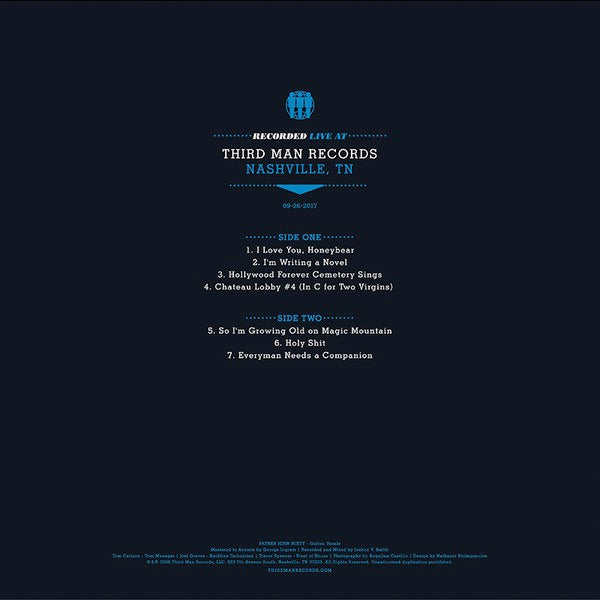 Image of Back Cover of LP - VG/VG+ - FATHER JOHN MISTY, Live at Third Man Records (Third Man Records; TMR523, US 2018), Edge and Ring Wear,  - 4046203S