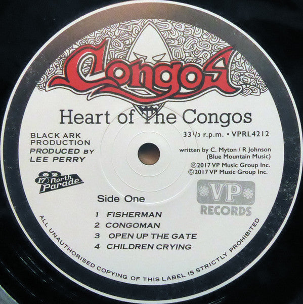 Image of Label Cover of 3xLP - VG/VG - THE CONGOS, Heart Of The Congos (17th North Parade; VPRL4212, US 2017 Reissue, 3 Inners), ,  - 3126219E