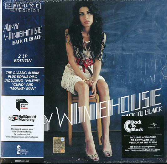 Image of Front Cover of 1935182E: 2xLP - AMY WINEHOUSE, Back To Black (Island; 5369109, Europe 2016 Reissue, Gatefold, Inner, 180 Gram Vinyl, Remastered, Deluxe Edition, Half-Speed Mastered, Download)   NEW/NEW
