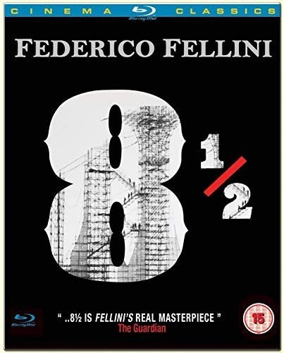 Image of Front Cover of Blu-Ray - VG+/VG+ - FREDERICO FELLINI, 8 1/2 (Argent Films; AGTD028, UK 2013 Reissue), ,  - 3516221C