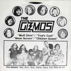 Image of Front Cover of 3355040S: 7" - THE GIZMOS, Muff Divin' (Gulcher Records; GULCH 001, US 1976, Picture Sleeve) Strong VG  VG/VG
