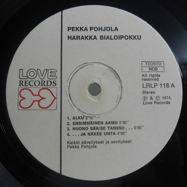 Image of Label Cover of 0145111S: LP - PEKKA POHJOLA, B The Magpie (Love Records; LRLP 118, Finland 1974, Stereo) Some Sleeve Wear Bottom Right Entrance   VG/VG+