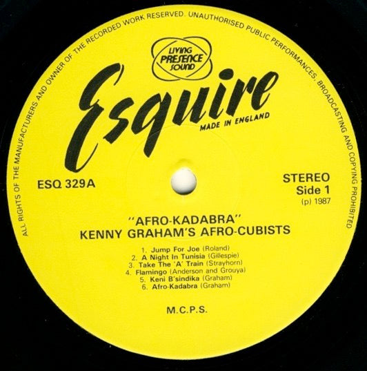 Image of Label Cover of 12" - VG+/VG+ - KENNY GRAHAM'S AFRO-CUBISTS, Volume 2 Afro Kadabra Caribbean Suite (Esquire; S 329Series:Esquire Treasure Chest  , UK 1987), ,  - 2816230C