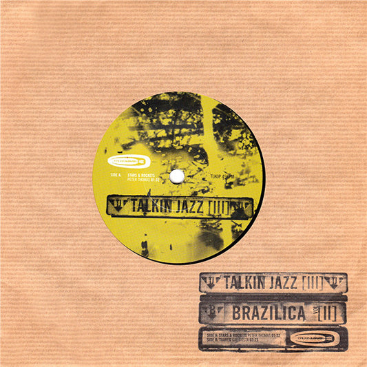 Image of Front Cover of 4255061S: 7" - PETER THOMAS / GAL COSTA, Stars & Rockets / Tuareg (Talkin' Loud; TLK OP, UK 1997, Stamped Sleeve)   VG/EX