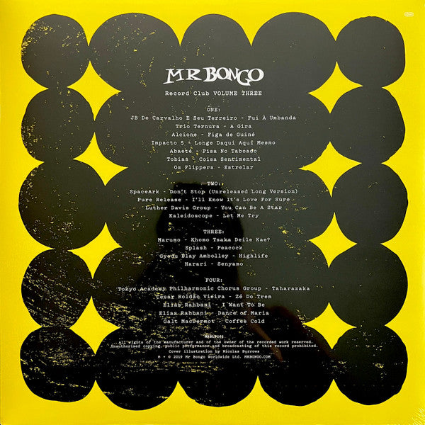 Image of Back Cover of LP - VG+/VG+ - VARIOUS, Mr Bongo Record Club Volume Three (Mr Bongo; MRBLP165Series:Mr Bongo Record Club   Volume Three, UK 2019, Picture Sleeve, Insert), ,  - 3746114S