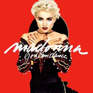 Image of Front Cover of 5025363E: LP - MADONNA, You Can Dance (Sire; 925 535-1, UK & Europe 1987, With Obi Strip) Obi is ripped at bottom and fairly worn.    VG/VG