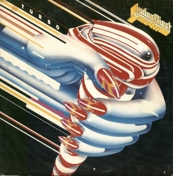 Image of Front Cover of LP - VG/VG - JUDAS PRIEST, Turbo (CBS; CBS 26641, UK 1986, Insert), Sellotape and tape damage to sleeve top and bottom. ,  - 2626280E