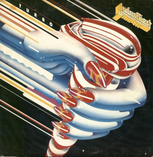 Image of Front Cover of LP - VG/VG - JUDAS PRIEST, Turbo (CBS; CBS 26641, UK 1986, Insert), Sellotape and tape damage to sleeve top and bottom. ,  - 2626280E