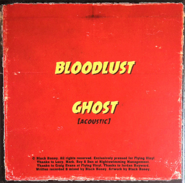 Image of Back Cover of 7" - VG+/VG+ - BLACK HONEY, The Ghoulish Halloween Special (Black Honey; BLKH21, UK 2017, Picture Sleeve, Clear Bloodshot Marble Vinyl), ,  - 0916211C