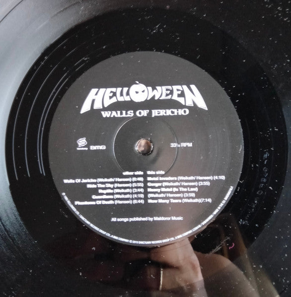 Image of Label Cover of LP - VG+/VG+ - HELLOWEEN, Walls Of Jericho (Sanctuary Records; BMGRM078LP, UK 2015 Reissue, 180 Gram Vinyl), ,  - 0926325E