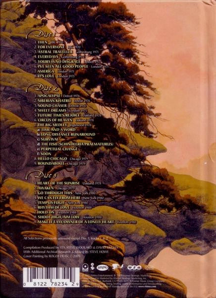 Image of Back Cover of 3935271E: 3xCD - YES, The Word Is Live (ATCO Records; 8122-78234-2, Europe 2005, Book Sleeve)   VG+/VG+