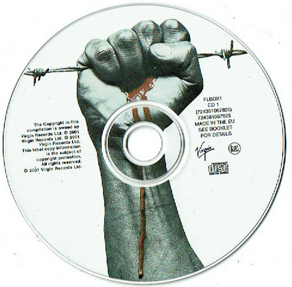 Image of Label Cover of 4xCD - VG+/VG+ - VARIOUS, The Front Line (Virgin; FLBOX1, Europe 2001, Box Set), ,  - 1736181E