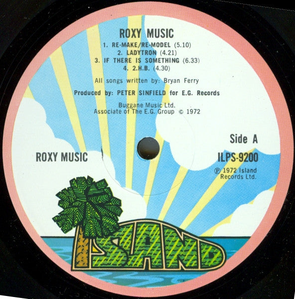 Image of Label Cover of LP - VG/VG - ROXY MUSIC, Roxy Music (Island Pink Rim; ILPS 9200, UK 1972, Matt Gatefold Sleeve, A1/B1), ,   - 0446259S