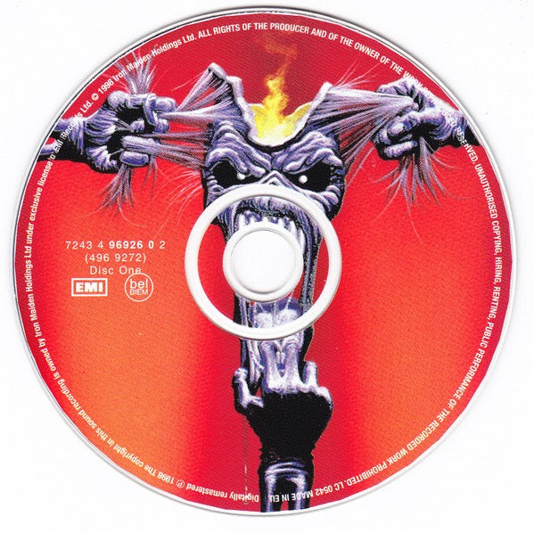 Image of Label Cover of 2xCD - VG+/VG+ - IRON MAIDEN, A Real Live Dead One (EMI; 7243 4 96926 0 2, Europe 1998, Double CD Case), ,  - 3416480C