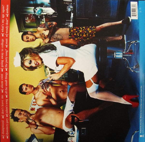 Image of Back Cover of LP - NEW/NEW - BLINK-182, Enema Of The State (Geffen Records; 4799874, Europe 2016 Reissue, Gatefold, Insert, 180 Gram Vinyl), , The third studio album by American rock band Blink-182 was released on June 1, 1999. The songs on Enema of the State, a highlight of 2000s pop punk/skate punk, are fast-paced songs about adolescent aimlessness, broken hearts, and general confusion. The era defining album captures a unique blend of ecstatic, goofy vibes that include adolescent futility, with 