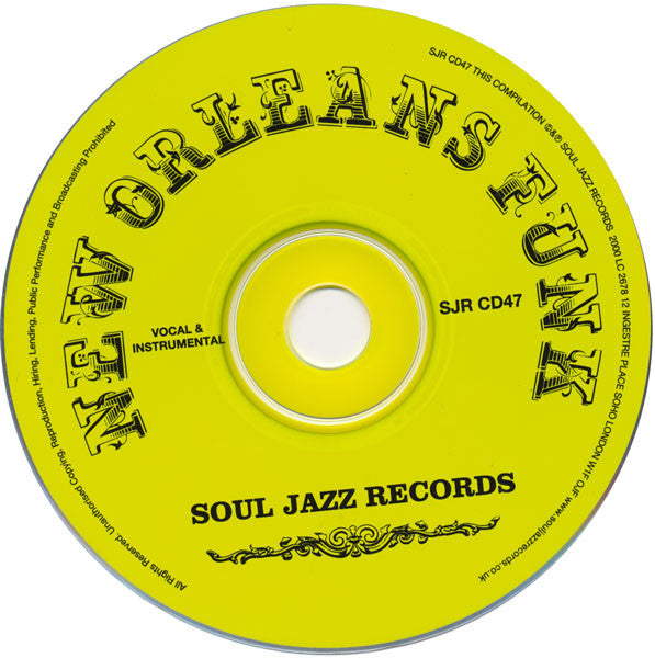 Image of Label Cover of CD - VG+/EX - VARIOUS, New Orleans Funk (New Orleans: The Original Sound Of Funk 1960-75) (Soul Jazz Records; SJR LP47, UK 2000, Booklet), ,  - 4056072S
