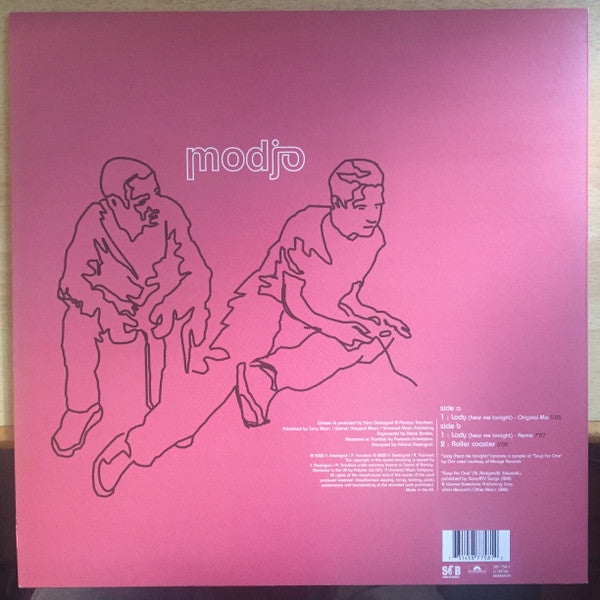 Image of Back Cover of 12" - VG+/VG+ - MODJO, Lady (Hear Me Tonight) (Sound Of Barclay; 587 758-1, UK & Europe 2000, Picture Sleeve), ,  - 3316170C