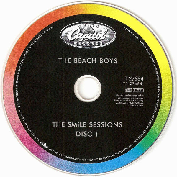 Image of Label Cover of 2xCD - VG+/VG+ - THE BEACH BOYS, The Smile Sessions (Capitol Records; 5099902766324, Europe 2011, Box Set, 2 Inners & Booket, Poster, Badge, HDCD), ,  - 2316248C