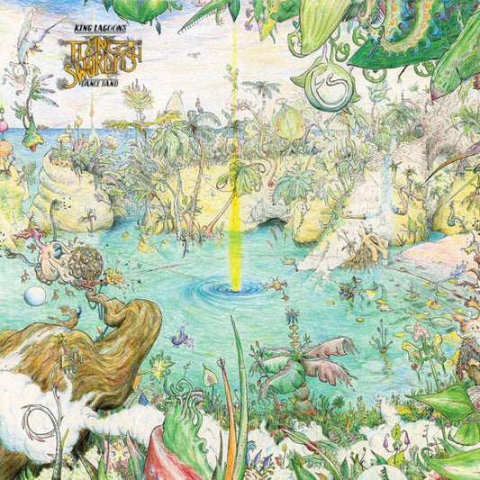 Image of Front Cover of 2215527C: LP - KING LAGOON'S FLYING SWORDFISH DANCE BAND, The Golden Lagoon (Kin-Aesthetic Recordings; KIN 1009, UK 2019, Textured Sleeve, Black Inner; Insert)   VG+/VG+