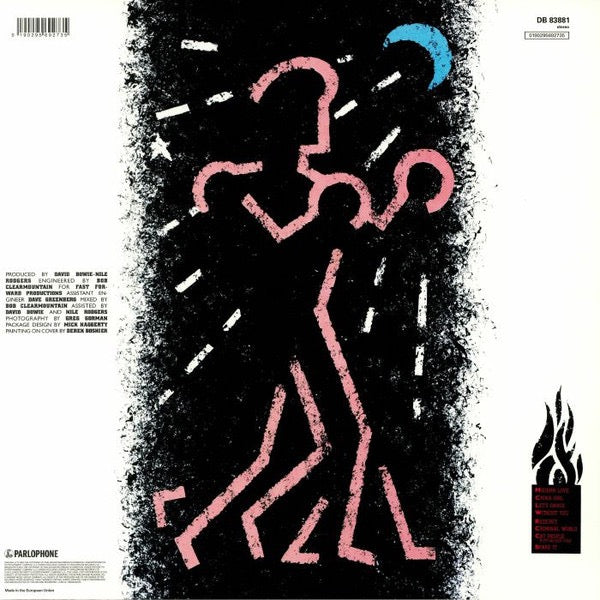 Image of Back Cover of LP - VG+/VG+ - DAVID BOWIE, Let's Dance (Parlophone; DB83881, Worldwide 2019 Reissue, Inner With Curved Corners, 180 Gram Vinyl), ,  - 4446234S