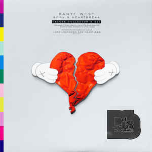 Image of Front Cover of 0155099S: 2xLP - KANYE WEST, 808s & Heartbreak (Roc-A-Fella Records; B0012198-01, US 2014 Reissue, Double Gatefold, 2 Inserts, Deluxe Collector's set/With CD)   NEW/NEW