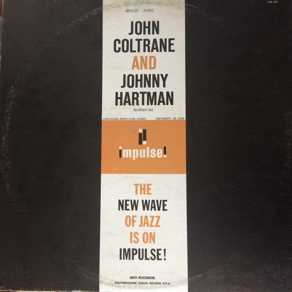Image of Back Cover of LP - VG/G+ - JOHN COLTRANE AND JOHNNY HARTMAN, John Coltrane And Johnny Hartman (Impulse (Green abc); IMPL 5028, Italy 1970s Reissue, Gatefold), Light marks only. Sleeve has some shelf/corner wear.,  - 4016337C