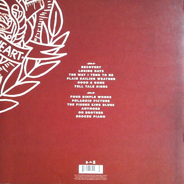 Image of Back Cover of 4325124E: LP - FRANK TURNER, Tape Deck Heart (Xtra Mile Recordings; 3752973, UK 2013, Textured Sleeve, Inner, Limited Edition of 200, Yellow Splatter Vinyl) "For Margaret" Written On Rear Sleeve  VG+/EX