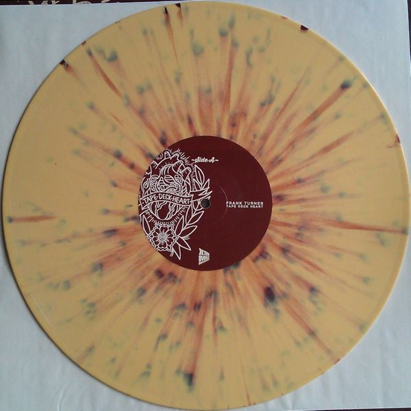 Image of Label Cover of 4325124E: LP - FRANK TURNER, Tape Deck Heart (Xtra Mile Recordings; 3752973, UK 2013, Textured Sleeve, Inner, Limited Edition of 200, Yellow Splatter Vinyl) "For Margaret" Written On Rear Sleeve  VG+/EX
