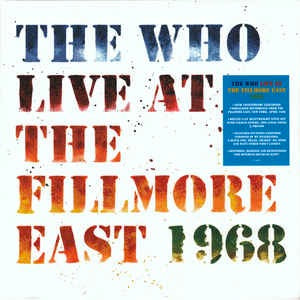 Image of Front Cover of 1414481C: 3xLP - THE WHO, Live At The Fillmore East 1968 (Polydor; 6744480, Europe 2018, Gatefold, 3 Inners, 180 Gram Vinyl.)   VG+/VG+