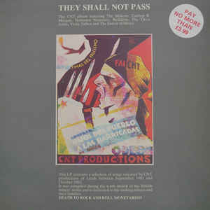 Image of Front Cover of 0326146E: LP - VARIOUS (SISTERS OF MERCY, THREE JOHNS, MEKONS, REDSKINS ETC), They Shall Not Pass (Abstract Sounds; AABT 400, UK 1985) Strong VG  VG+/VG
