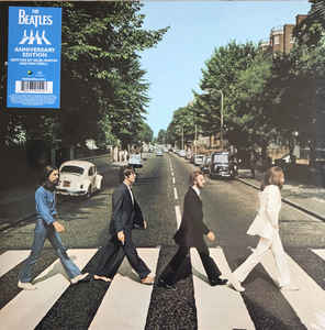 Image of Front Cover of LP - NEW/NEW - THE BEATLES, Abbey Road (Apple Records; 7791512, Worldwide 2019 Reissue, 180 Gram Vinyl, 50th Anniversary Edition Remix By Giles Martin and Sam Okell), , In personal terms between the group, Abbey Road may have marked the beginning of the end but in creative terms it kept pace with the rest of the bands' -by now - classic back catalogue. Having outgrown, to some degree, the shackles of psychedelia, the Beatles began writing music that pointed to a future which they wou