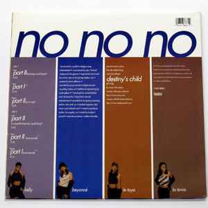 Image of Back Cover of 12" - VG/VG - DESTINY'S CHILD, No No No (Columbia; 44 78687, US 1998, Picture Sleeve), Hype stickered shrink-wrap; wear along opening; bumped corners,  - 2116457C