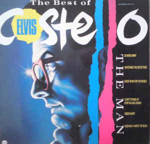 Image of Front Cover of 4914159C: LP - ELVIS COSTELLO, The Best Of Elvis Costello - The Man (Telstar; STAR 2247, UK 1985)   VG+/VG+