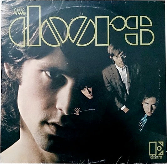 Image of Front Cover of 5144181S: LP - THE DOORS, The Doors (Elektra Butterfly, No w Logo on Rim, Made In UK; K42012, UK 1970s Reissue) Edge and Ring Wear  VG/VG+