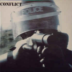 Image of Front Cover of 1824427E: LP - CONFLICT, The Ungovernable Force (Mortarhate Records; MORT20, UK 1980s Reissue, Gatefold, No Price On Sleeve)   VG+/VG