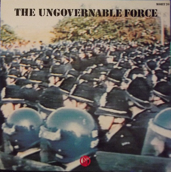 Image of Back Cover of 1824427E: LP - CONFLICT, The Ungovernable Force (Mortarhate Records; MORT20, UK 1980s Reissue, Gatefold, No Price On Sleeve)   VG+/VG