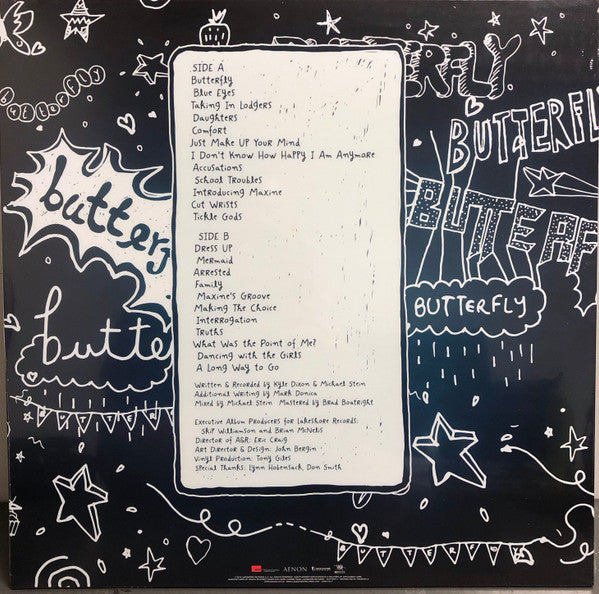 Image of Back Cover of LP - EX/EX - KYLE DIXON AND MICHAEL STEIN, Butterfly (Original Series Soundtrack) (Lakeshore Records; LSINV216LP, UK 2019, Butterfly Effect Vinyl), ,  - 1346285S